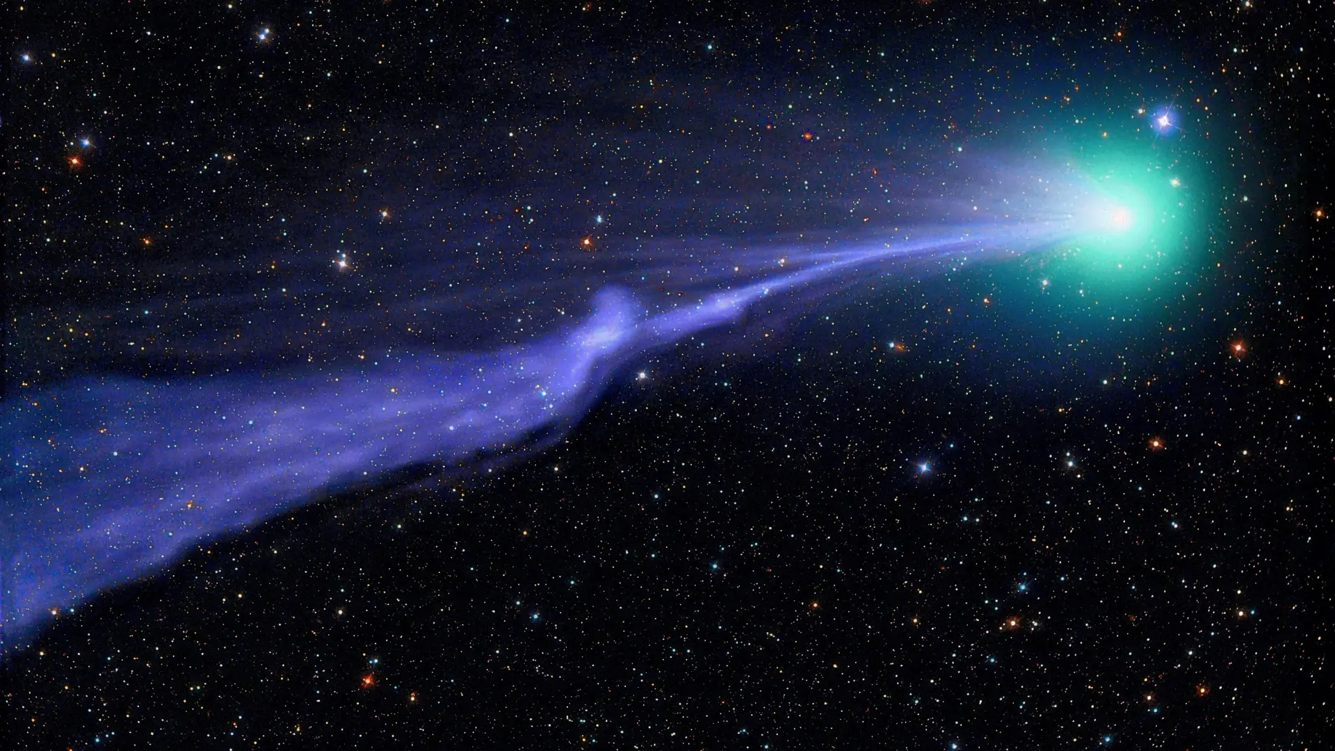 Comet speeding through space - copyright Michael Jaeger